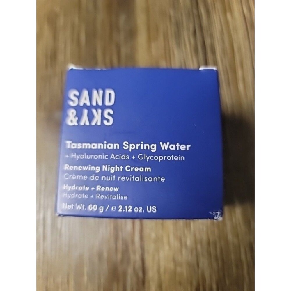 Sand & Sky Tasmanian Spring Water Renewing Night Cream 60g/2.1oz Hyaluronic Acid